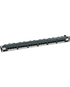 19" 24 Port Cat6 Patch Panel - 1U
