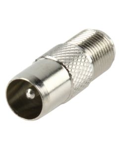 F Female to Coax Male Connector