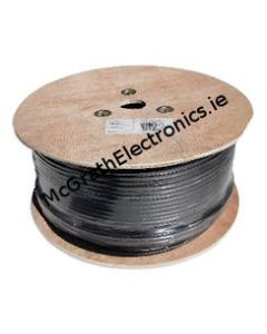 250m RG6 Type Coaxial Cable - Black
