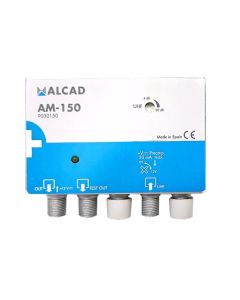 Alcad AM-150 4-20dB Gain 1 Input Masthead Amplifier. 12V