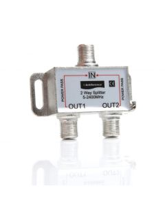 Antiference 2 Way Splitter with Power Pass.