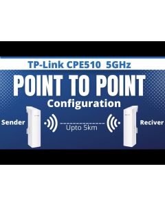 Pair of pre-configured CPE510 for use as a wireless bridge Ideal for CCTV