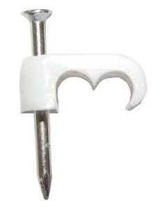 100 Cable Clips for Twin 6.8mm Cable