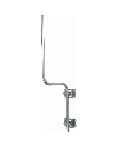 Blake 6'x1.5" Double Cranked Alu. Mast & Support Bracket