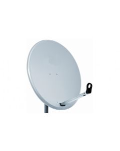 Tower 60/66cm Steel 'Easy Click' Satellite Dish - Light Grey
