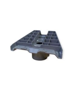 Tower Electronics Starlink Pipe Mount Adapter Grey Front View Small
