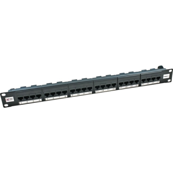 19" 24 Port Cat6 Patch Panel - 1U