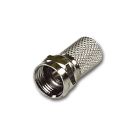 Bag of 100 Screw on F-Connector for Twin Mini Coax Cables.